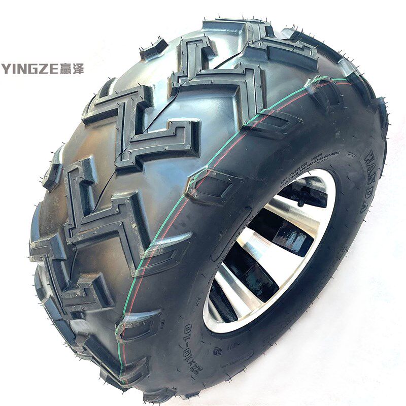 卡丁车配件沙滩车22X7-10 22X10-10寸万达W花纹越野轮胎轮毂