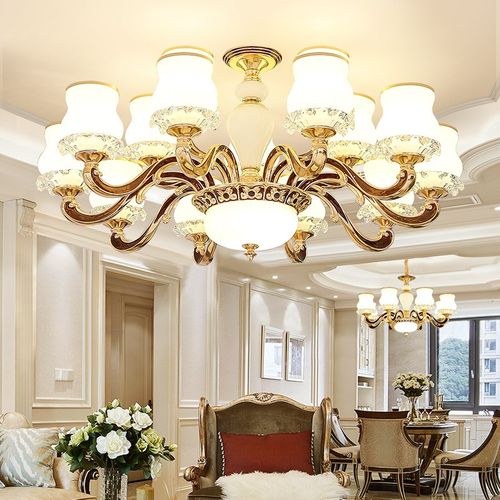 欧式客厅吊灯2024年新款现代简约大气家用吸吊顶灯大厅主灯餐厅灯