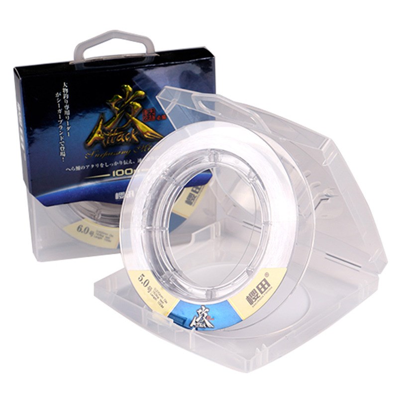 櫻田攻 100米钓鲟鱼大物鱼线子线柔软强拉力尼龙线海竿钓鱼线