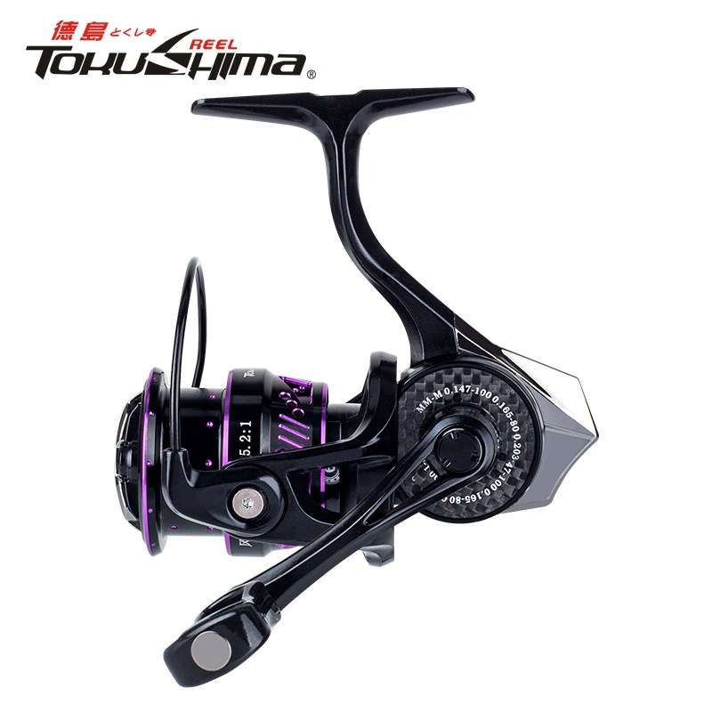 德岛T碳素超轻微物路亚轮远投轮矶钓滑漂全金属斜口线杯纺车轮