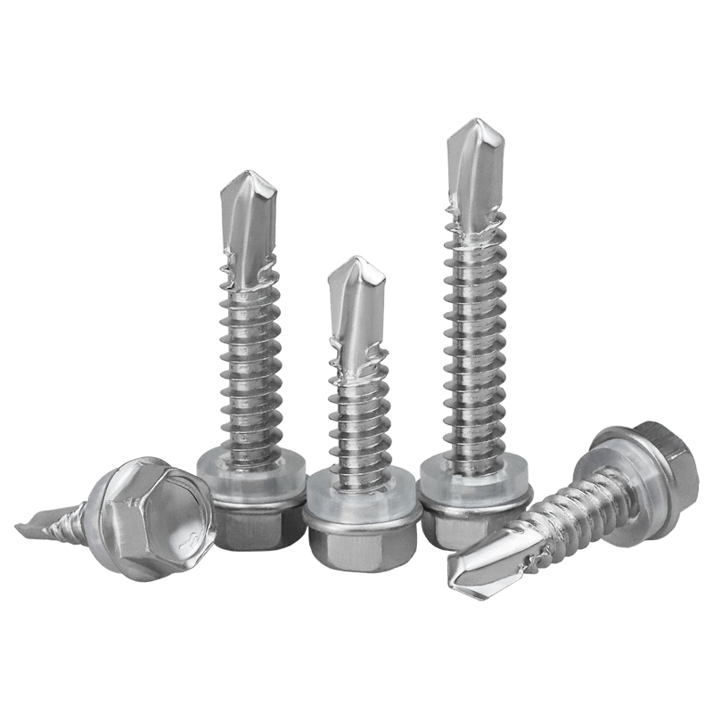 沪心10不锈钢外六角钻尾螺丝自攻自钻燕尾螺丝彩钢瓦钉M.8M5.5