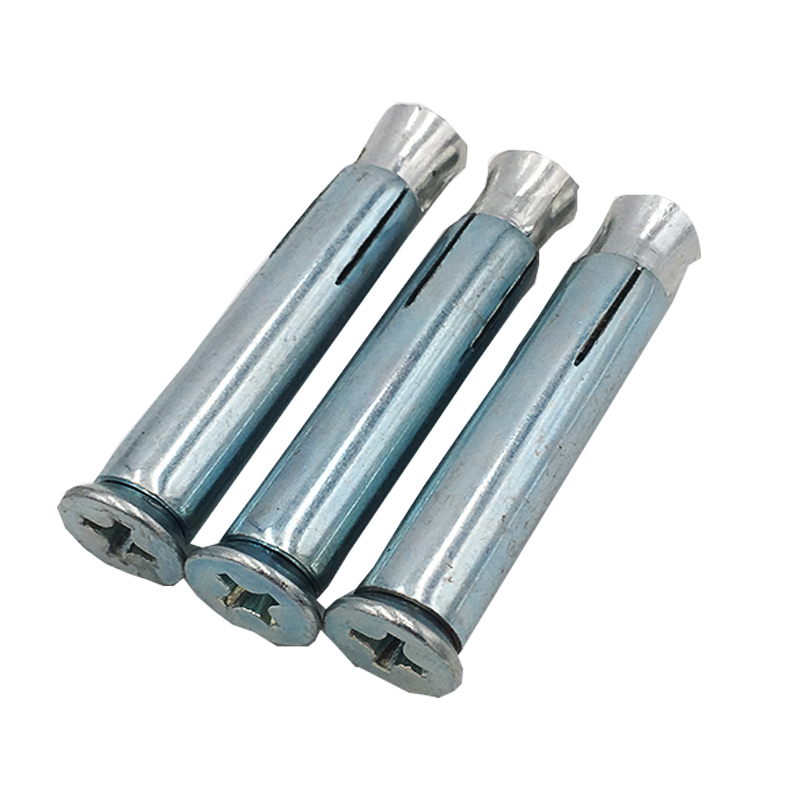 镀锌十字沉头内膨胀螺丝 /门窗平头内置膨胀螺栓/内爆MM8M10