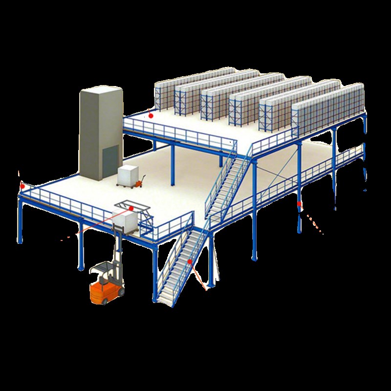 定制阁楼平台货架仓库二层楼隔层钢结构阁楼搭建隔断重型工厂货架