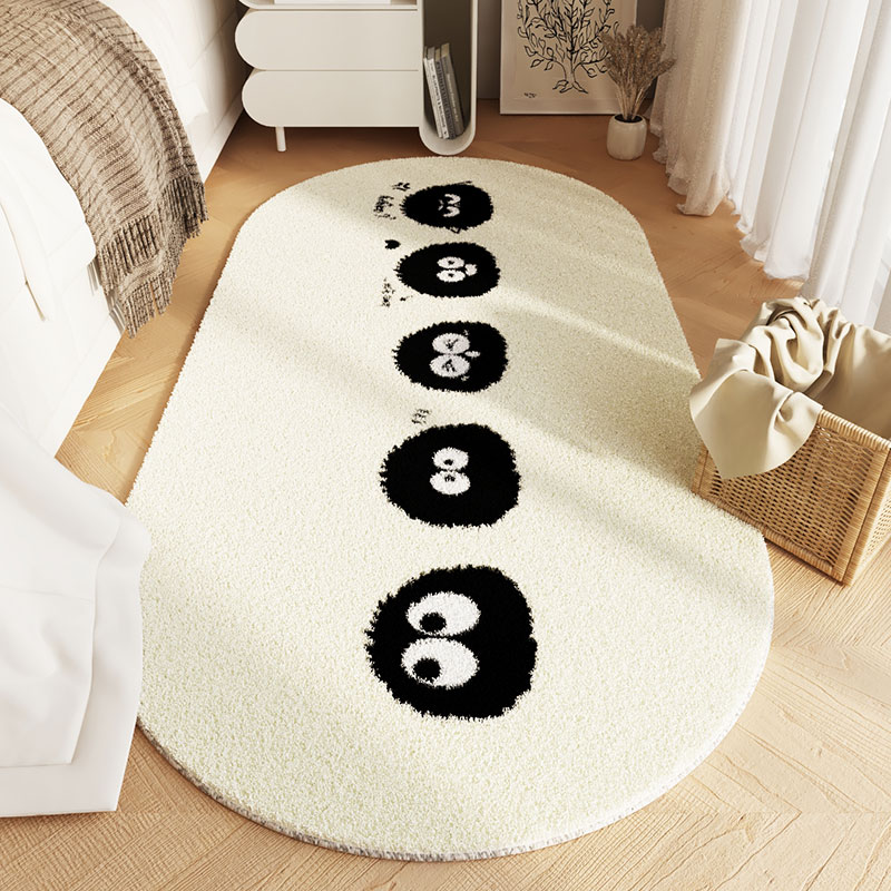 卧室地毯床边毯冬季免打理2023新款地垫加厚长条客厅秋冬法风地毯