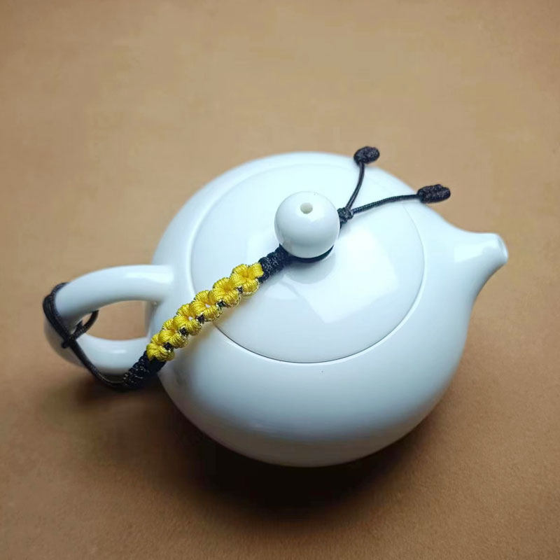 壶把绳 西施壶绳茶壶防摔绳 挂件挂壶绳 紫砂壶盖绳子杯盖连接绳