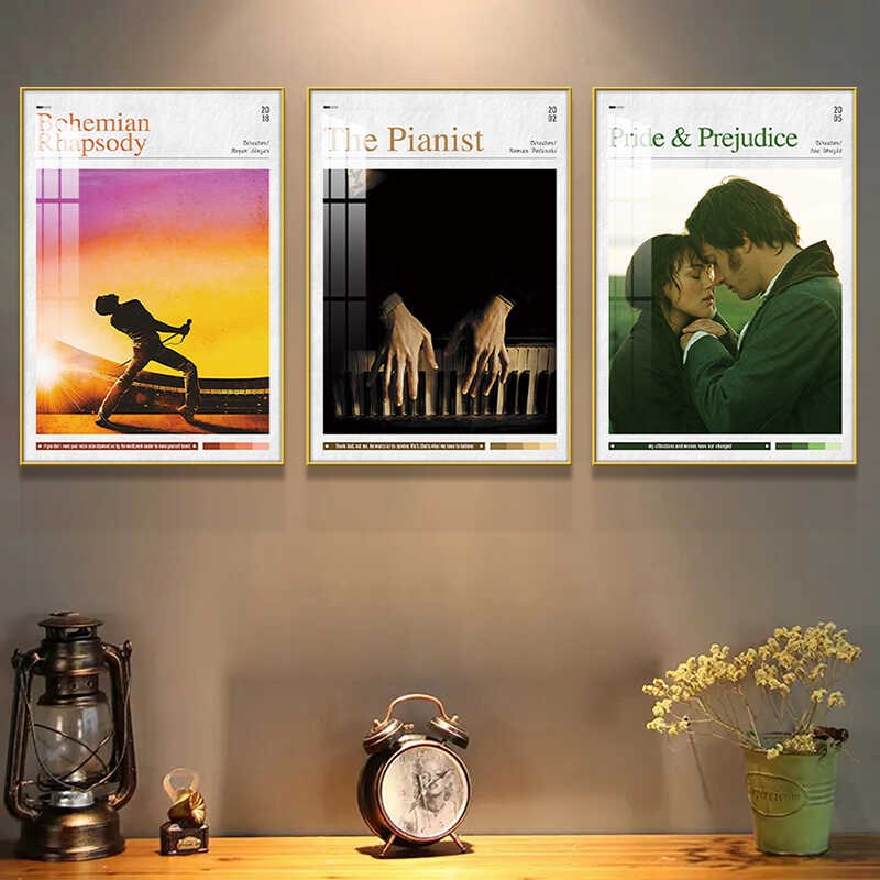 欧美经典电影海报装饰画卧室床头挂画影音音室酒吧咖啡厅餐厅壁画