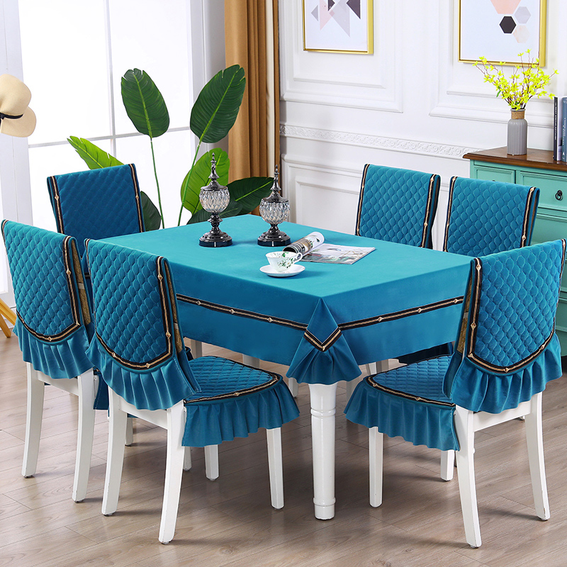 餐椅垫桌布装家用椅子垫椅子简约现代餐椅坐垫圆桌布茶几布