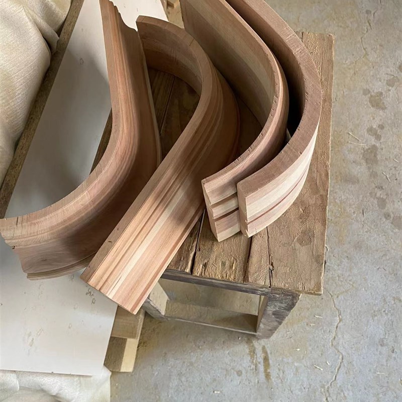 实木线条背景墙弧线 吊顶圆弧异形线条 圆内阴角线弯线门弯线定制