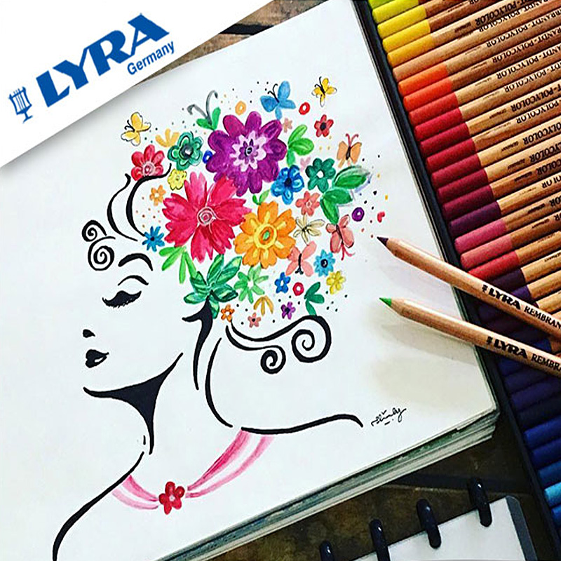 LYR艺雅水溶性彩色铅笔装伦勃朗级铁盒装2色72色手绘填色