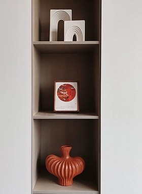 浴舍 现代格调红色喜庆艺术软装饰品摆件乔迁之喜电视柜展示摆设