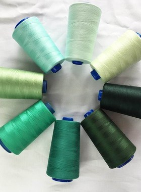 针线宝塔线大卷浅绿深绿色多色缝纫线轴家用彩色缝衣线手鞠球素线