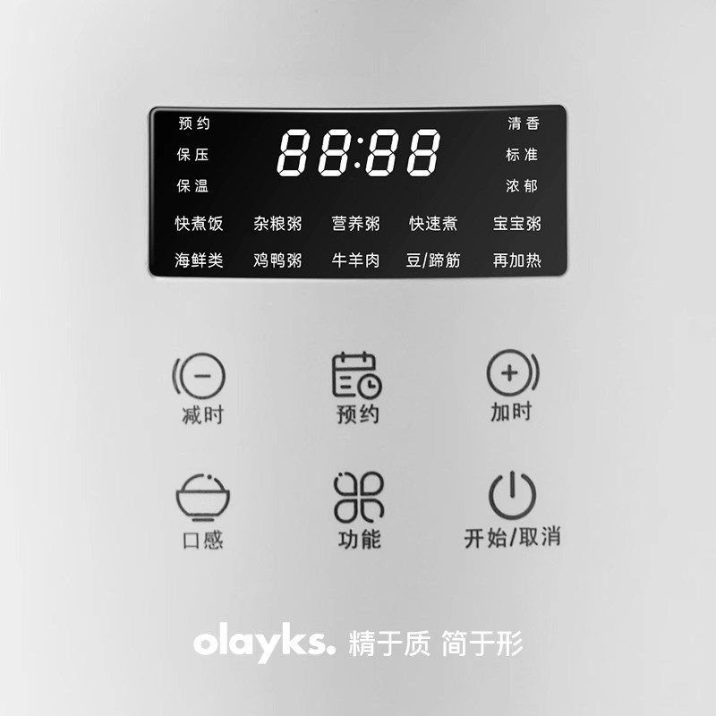 olyks出口原款电压力锅家用小型迷你智能L高压锅煲1-2人3