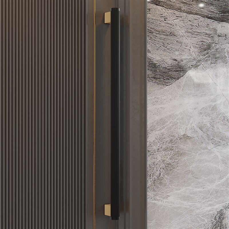 极简玻璃门拉手不锈钢黑白对装商店铺推拉有框实木门把手金色扶手