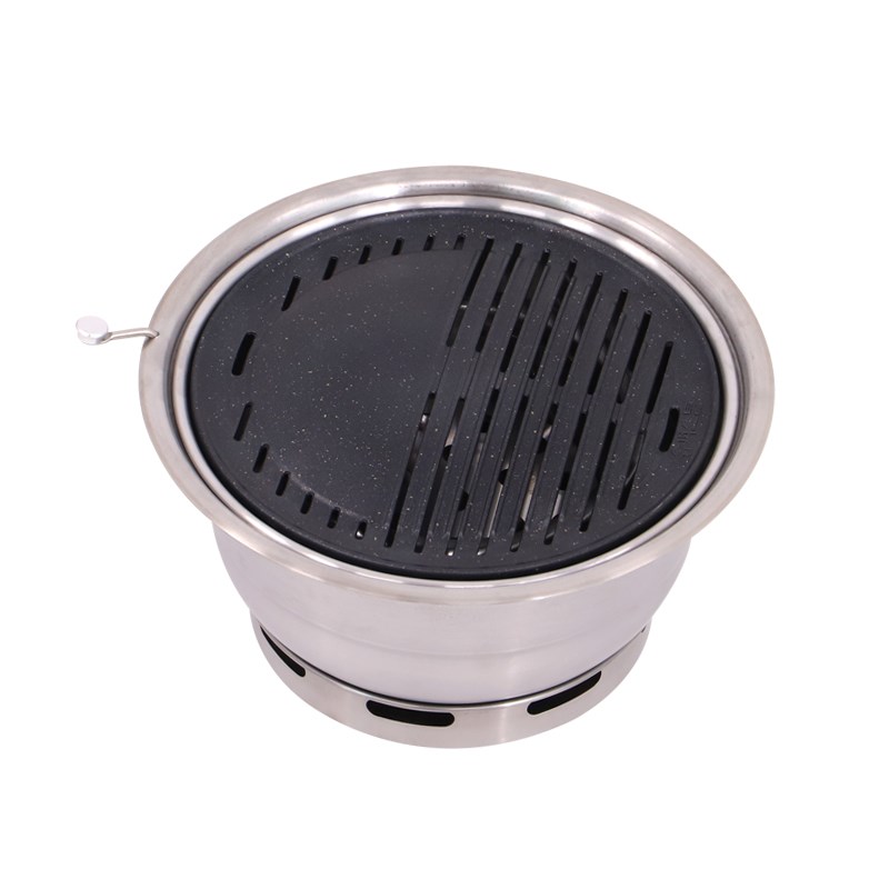 韩式碳烤炉商用加厚烧烤炉上排烟炭火烤肉炉烤肉店餐厅炭烤炉