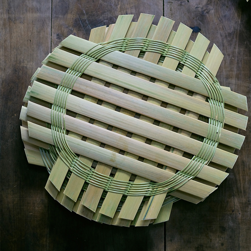 纯手工竹制蒸锅架子蒸垫 蒸肉 蒸蛋 蒸菜 蒸鱼酒店蒸笼家用农家大