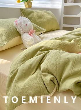 清9ZRxT小新双层纱被套单件150200x20cm水洗棉F77J77HS3单被罩宿