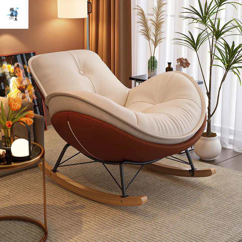 大号企鹅睡摇摇椅升级底座猫皮超软MEE午躺椅阳台闲单懒人抓沙发