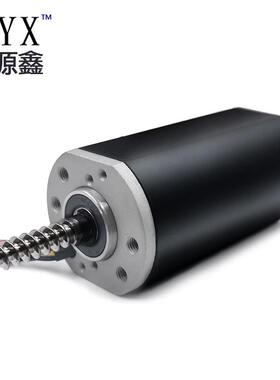 现批直减速马达24V永磁有刷47555扁齿轮箱体带刹车升流降平桌腿电