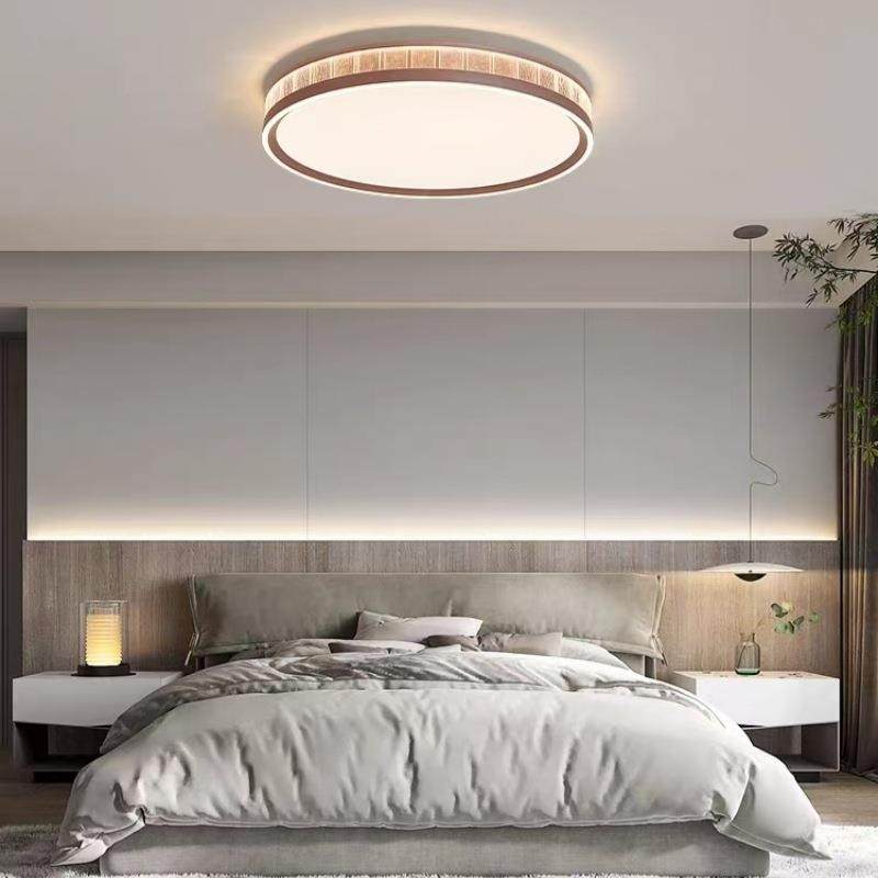 代简主卧室现灯高端轻奢led全光谱护约眼智书房次卧圆形能338吸顶