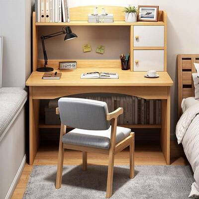 书桌现代简约收DNZ00880纳桌家用卧室学一习桌办公飘窗体桌租出房