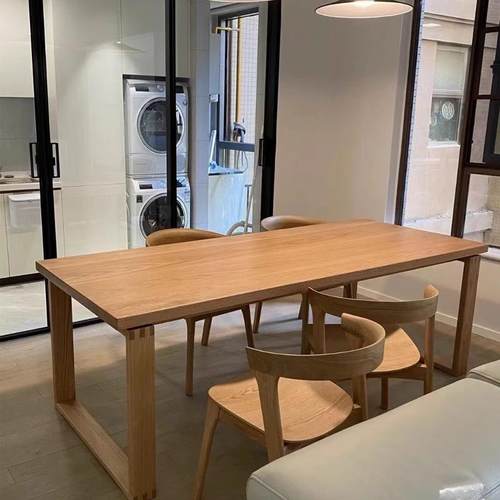 红白橡木原木板樱木飘DGB窗台面桃白蜡木板吧台面踏板步餐桌实木