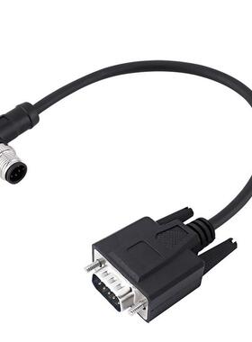 M12转DB9连接器航空插头连接线17针读码线DB15连接器DB25新能源线