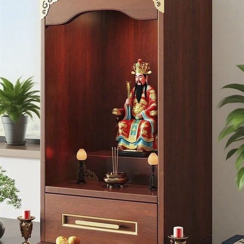 壁挂式神台带抽屉佛龛柜家用小型铝合金壁龛祖先神位供桌定制佛台