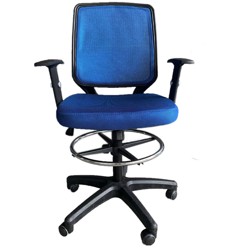 升降办公椅家用收银台久坐靠背高电脑椅职员工作搁脚凳可升降扶手