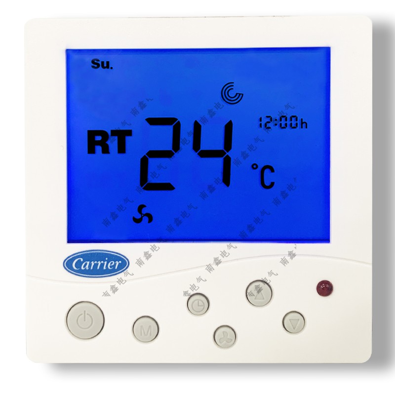 crrier开利中央水空调液晶温控器 风机盘管三速开关面板TMS910S