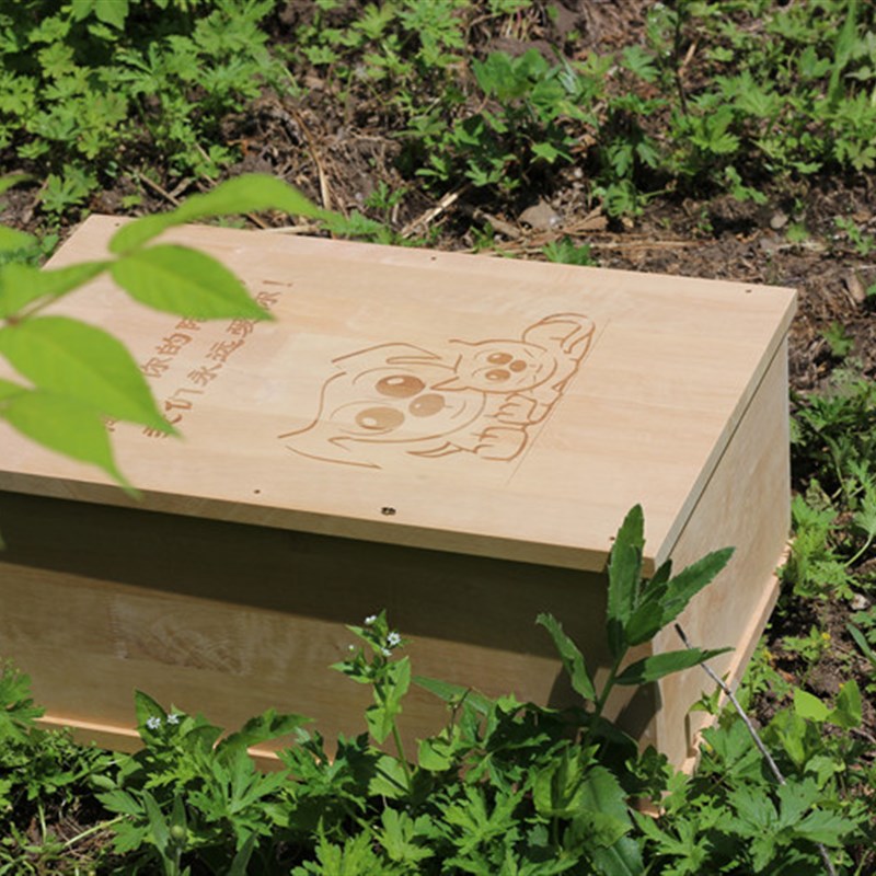 牵绊实木宠物猫咪狗狗棺材猫狗去世小棺材宠物安乐窝狗棺材猫棺材