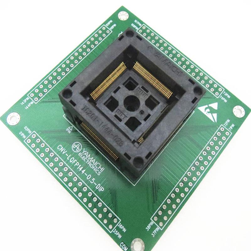 QFP144/DIP烧录座IC201-1444-026老化测试插座编程座测试座编程座