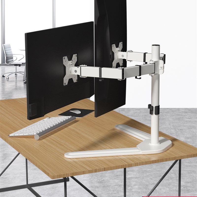 屏显示器支架2/3/多屏拼接电脑底座台式免打孔2/27/32寸通用