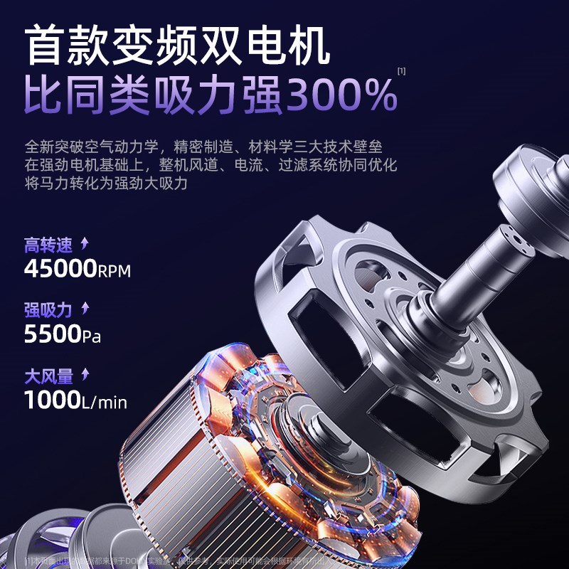 车载吸尘器大吸力手持无线充电小型汽车用多功能便携式车内专用