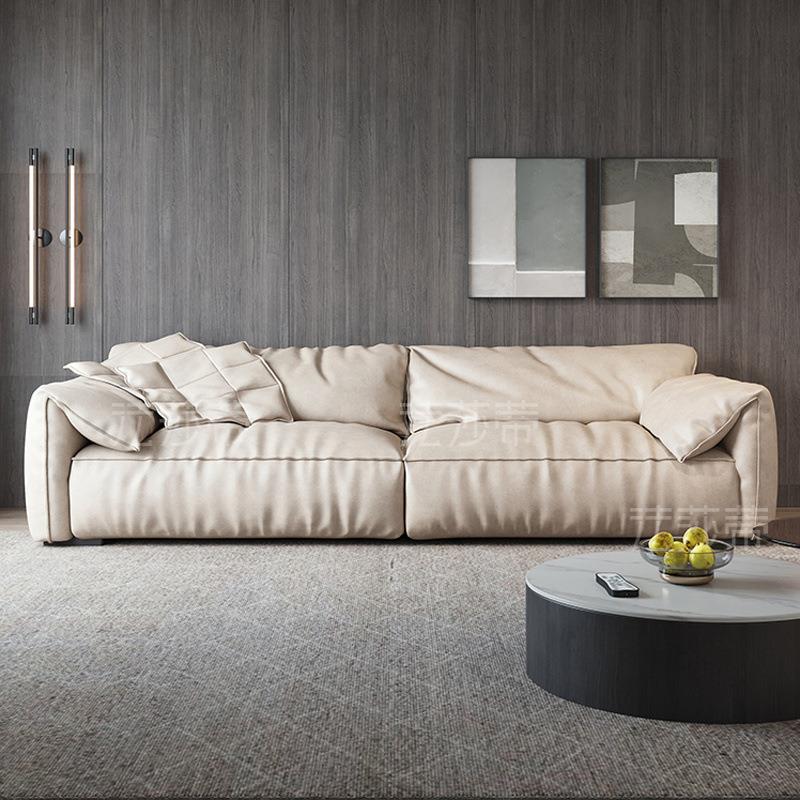 大象耳朵科技布沙发baxter意式极大小户型客厅羽绒布艺沙发