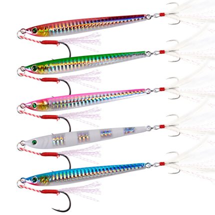 海钓铅鱼路亚饵5色加钩铁板7/10/14/17/21/28/40克假饵仿生饵渔具