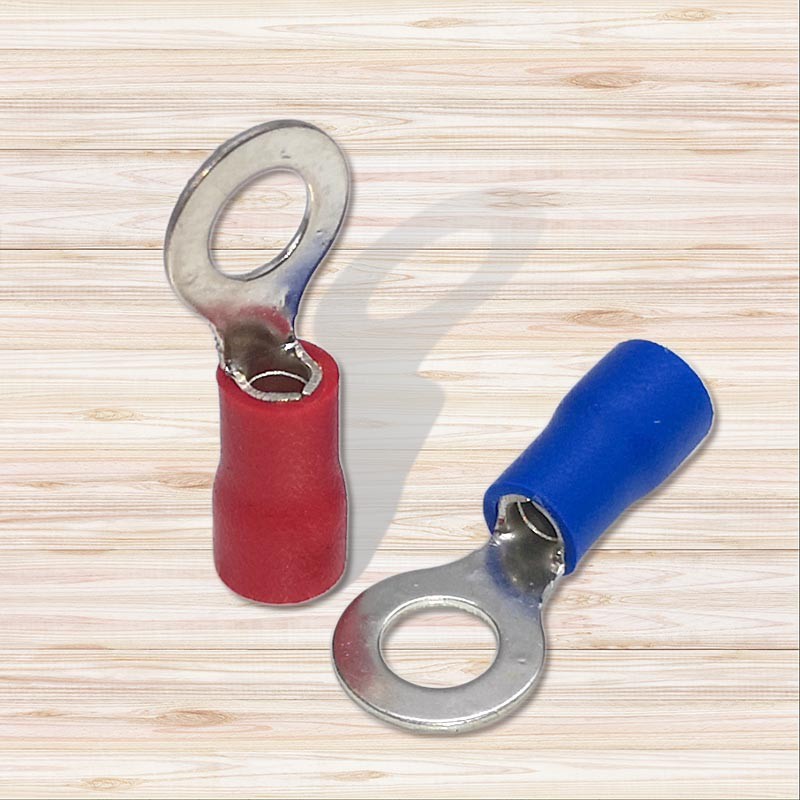 RV8-8圆型预绝缘冷压接线端子O形铜鼻子铜线耳线鼻子RV10-8连接器