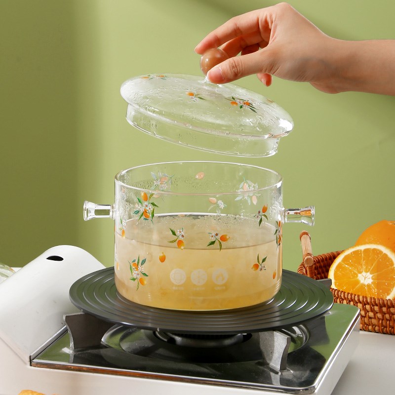 高硼硅玻璃炖锅炖汤家用煮锅燃气明火耐高温小瓦罐迷你汤锅碗