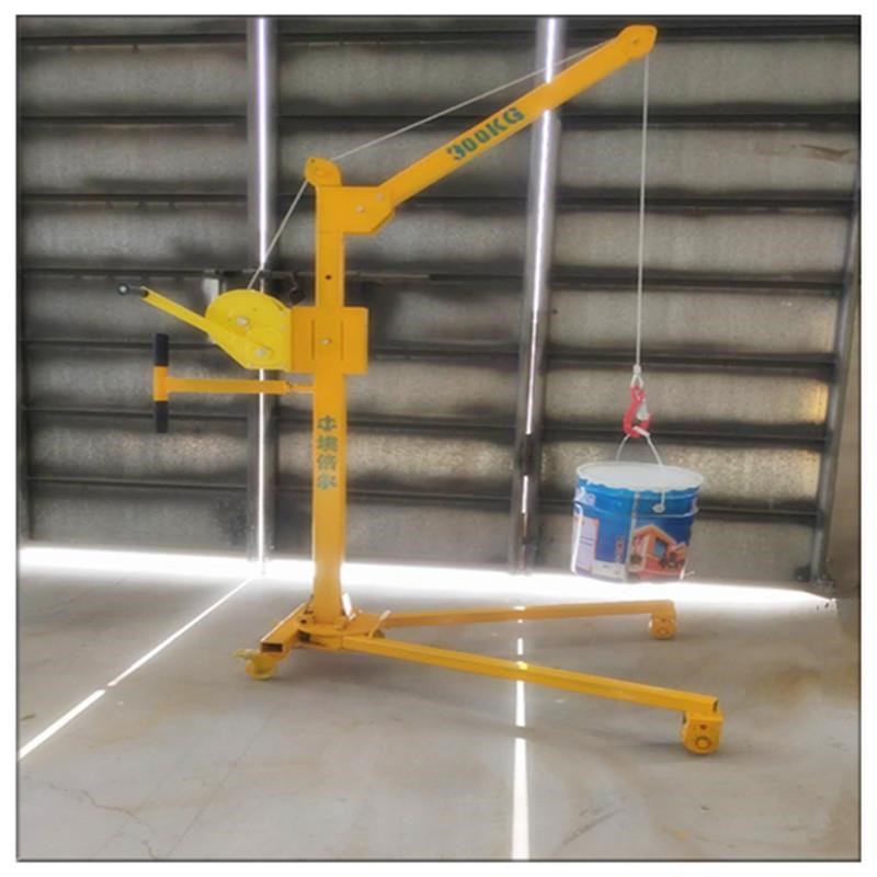 移动式小型吊机手摇折叠起重吊架家用电动车载升降提升机简易吊车