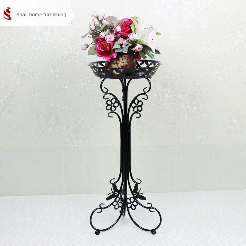 欧式花架铁艺多层落地式花盆架室内客厅绿萝花架子阳台吊兰花架几