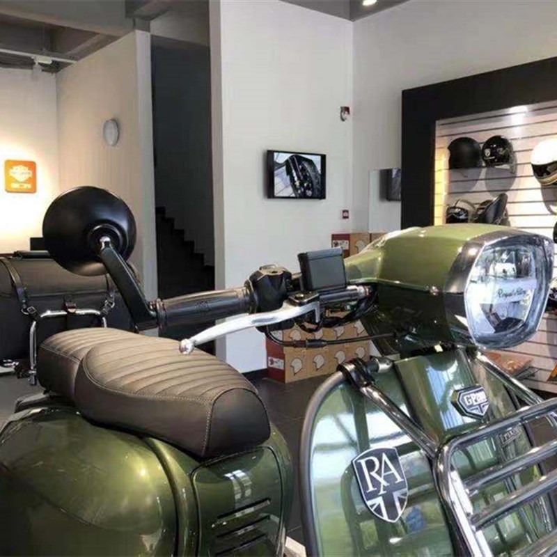 适用于R Royl lloy GP200S TG300S复古踏板车后视镜车把反光镜