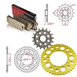 S1000R 20链轮525链条一套 S1000RR S1000XR
