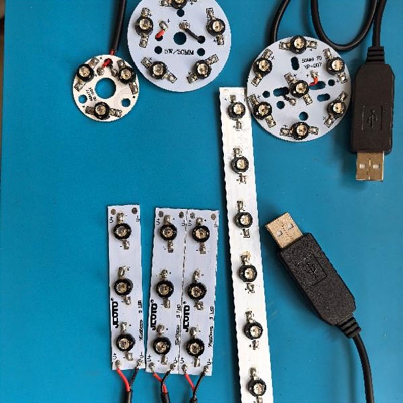 定制USB 5V 8/9NM补光灯监控摄像头夜视补光辅助灯条黑无光红