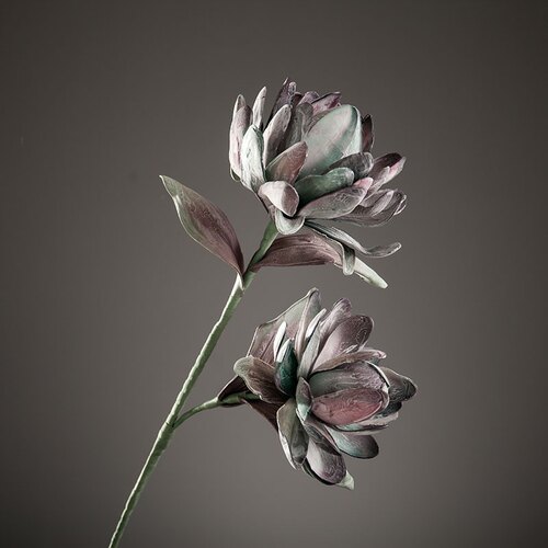 家居大丽花欧式EVA仿真花客厅摆件插花花束装饰花卉 酒店样板间