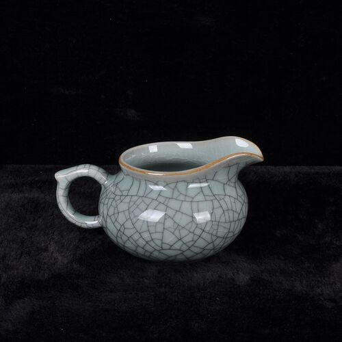 龙泉云上青瓷冰裂功夫茶具公道杯陶瓷大分茶器耐热茶海茶道配件