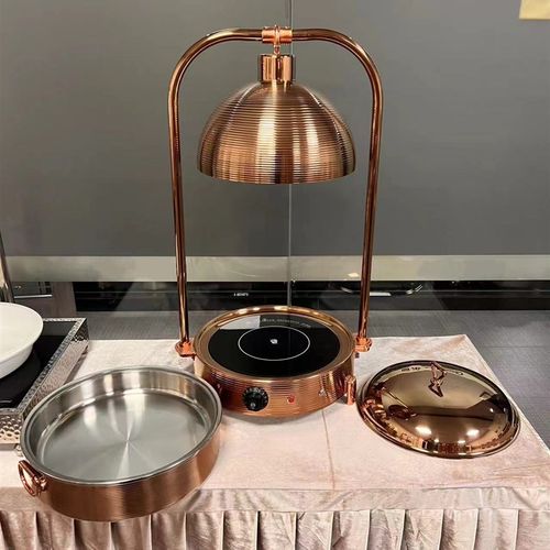 豪华自助餐保温灯不锈钢餐炉电磁炉加热保温台暖菜烤肉商用保温灯