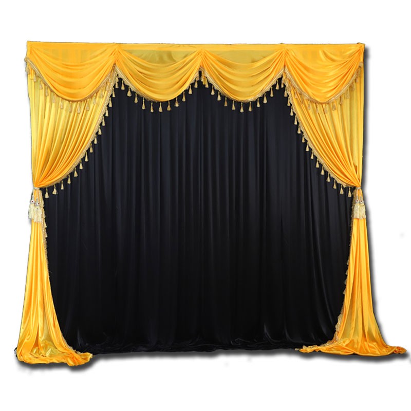 新款白事灵堂布置纱幔殡仪馆丧事葬礼幕布灵棚装饰背景纱幔黑白布