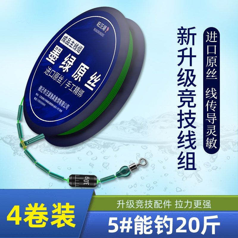 传统台钓进口鱼线成品主线套装强力高端线组渔具用品大全鲫鱼全套