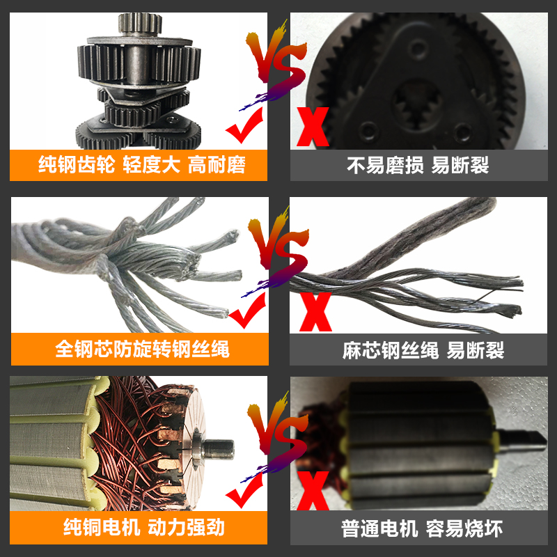 电动绞盘V车载小吊机2V葫芦卷扬机越野车汽车自救援起重拖车用