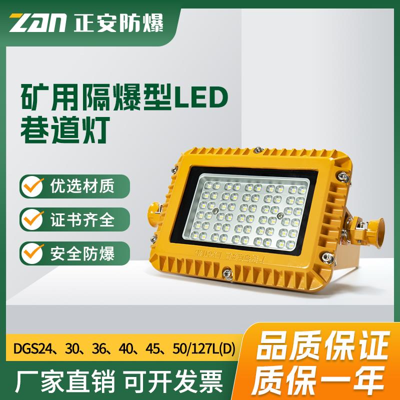 正安矿用隔爆型LED巷道灯DGS50/127L(D) 50瓦24 30 36 40 45 瓦