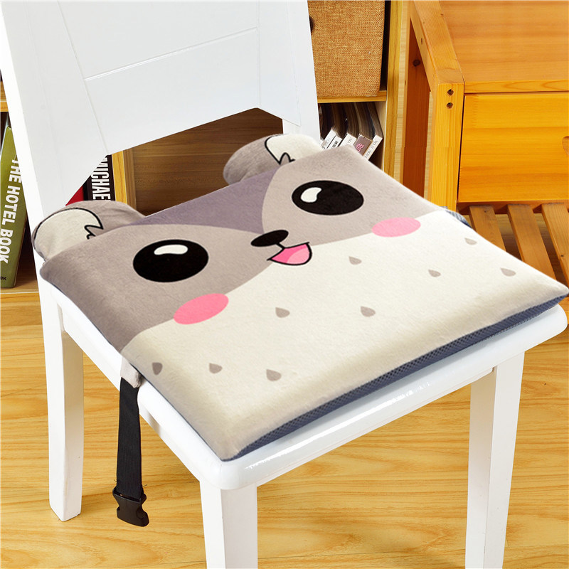 坐垫办公室椅垫冬夏两用加厚学生坐垫4040可爱餐椅垫家用记忆棉